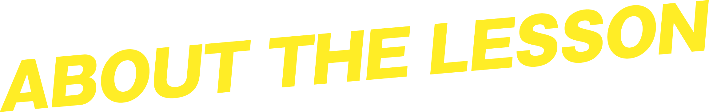 ABOUT THE LESSON